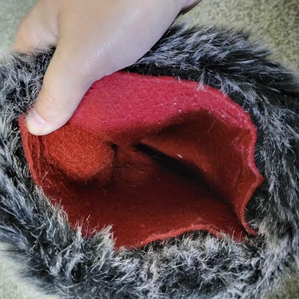 Kamik Kid's Powdery 2 Black Pink Fur-Lined Waterproof Winter Boots, Sz 7 Big Kid